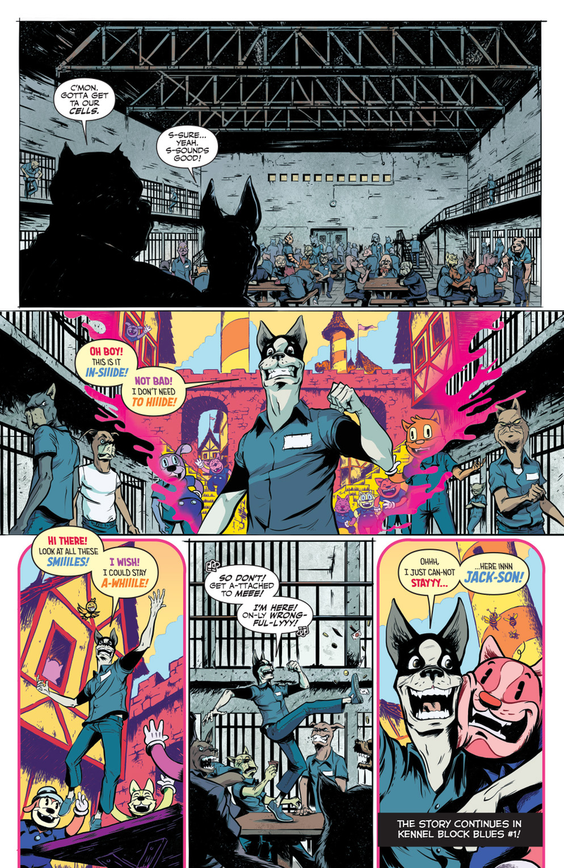 Illustration for article titled Exclusive Boom! preview: Cartoon animals go to prison in Kennel Block Blues